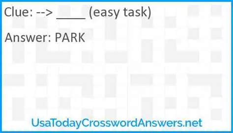 extremely easy task Crossword Clue .